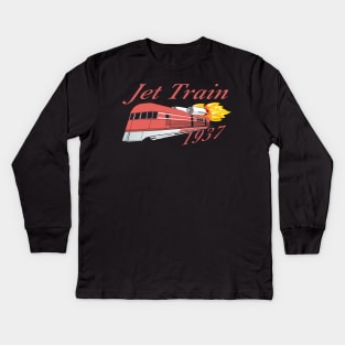 Jet Train 1937 VivaChas Kids Long Sleeve T-Shirt